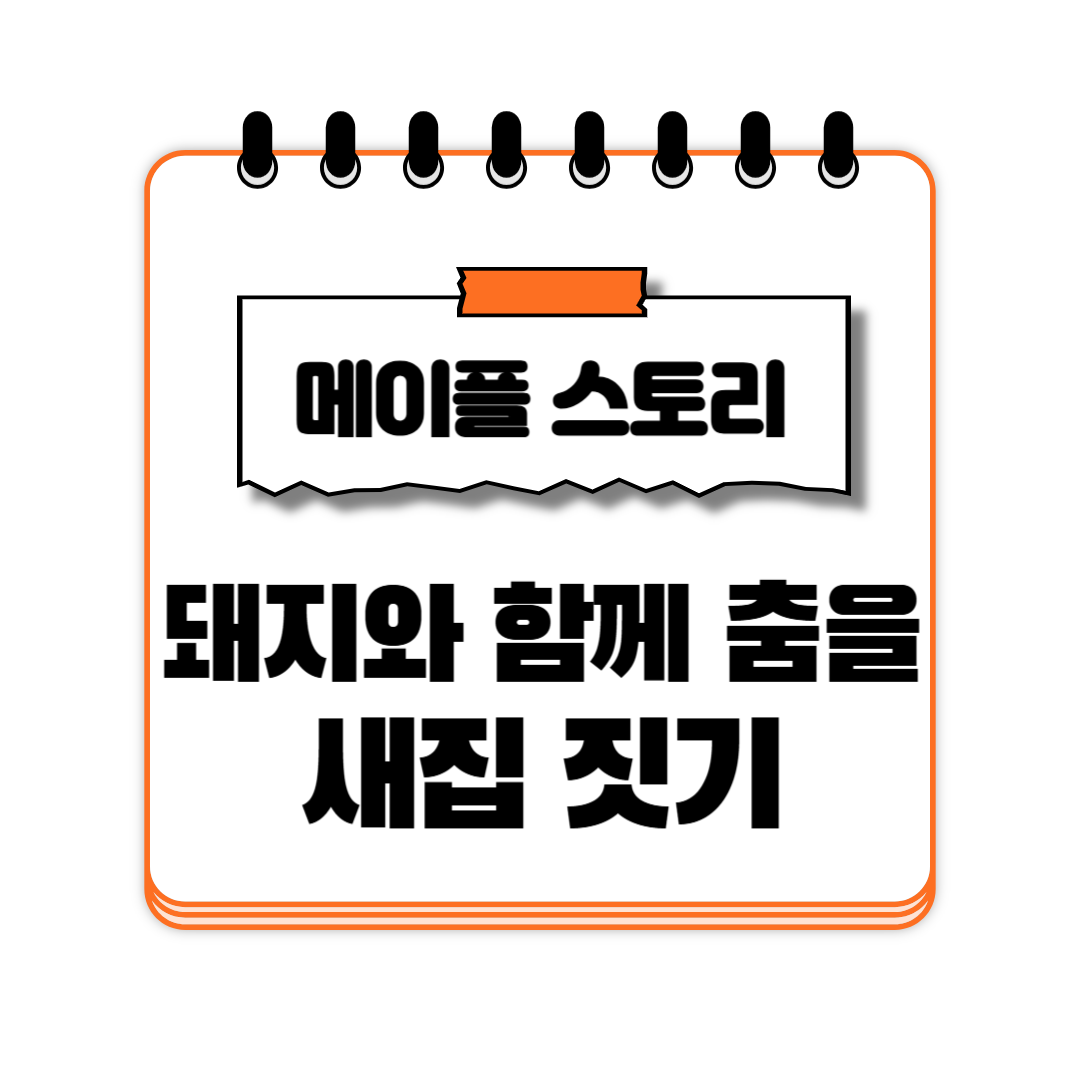 돼지와 함께 춤을 새집 짓기